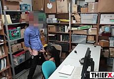 Big tits save teen from big cock