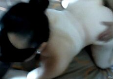 hot wife mexicana tries first threesome with single and cuckold husband joining in