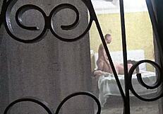 Caught the neighbor in an unexpected moment