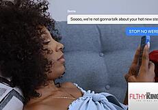 Man, that ebony stepbae squirts hard all over her stepdad's cock, ya know!