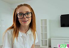 madi collins begs stepbrother for 50 dollars with blowjob