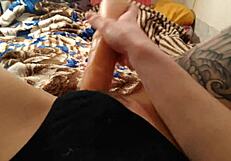 Horny Babe Self-Fucks With Big Dildo Pov