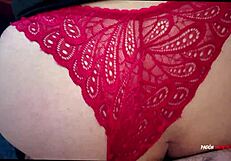 La culona de mi amante en doggystyle con tanga roja