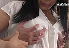 She gets excited by groping.