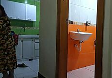 Ex-husband spies and masturbates before fucking latina bbw