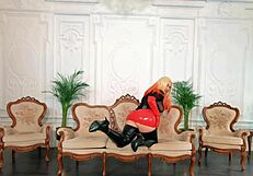 Stockinged and ready: To latex fetishists it is all about adore