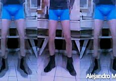 Old man’s desire of panties and the dick in the home-made video, in detail
