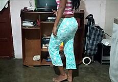 Service girl reveals her lingerie and boobs for me at slutys com