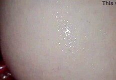 after the oil bath she passionately gave me her shaved pussy until i came inside