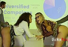 Free Team Meeting Bang with Charley Hart and Penelope Kay