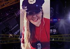 I tried on my police costume for a goddess roleplay domination scene