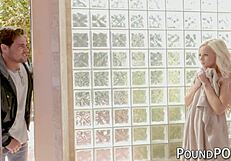 Petite Babe Sucks Stepbro's Cock Then Bangs