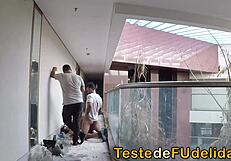 behind the cameras, sexy brunettes get anal assfucking in brazilian porn