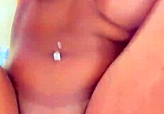 Ones disturb of European brunette’s natural tits and pussyfucking skills
