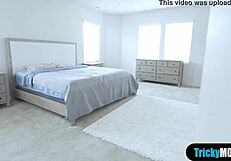 hot blonde stepmom rides stepson's hard cock in wild pov