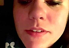 my first lesbian experience with a horny milf wife smoking and kissing