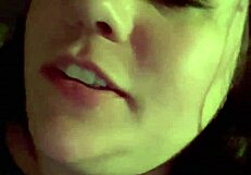 my first lesbian experience with a horny milf wife smoking and kissing