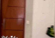 i arrive from my trip and get naughty with my friend