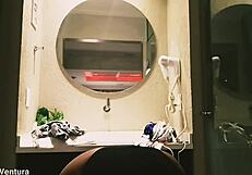 Hot latina blonde milf pornstar shows off her tattooed body