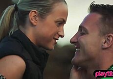 i watched the nasty photographer fuck his petite blonde model outdoors