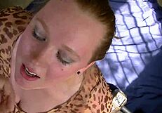 i watch this redhead slut give an intense blowjob