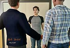 i watched this amateur teen get her tight ass stretched by a hot milf with big tits and a student