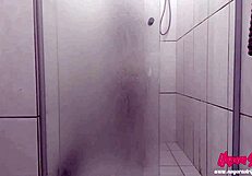 Hey, watch Nayara, the hot blonde, taking a steamy shower!