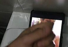 Latina teen Teresa receives cum tribute on her big tits