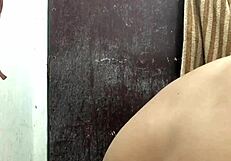 Hey, wanna see me playing with a dildo deep in my back?