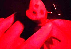 Cock painting turns into extreme hardcore masturbation session