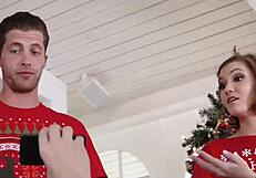 hot stepsister gives handjob right in front of stepmom and stepdad 😏