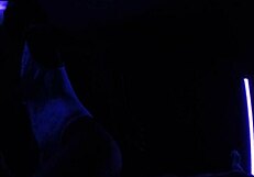 Carrie B's Blacklight Sex Left 2: Small Tits Fetish Fun!