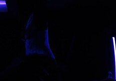 Carrie B's Blacklight Sex Left 2: Small Tits Fetish Fun!