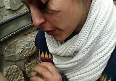 outdoor blowjob in the park near neightboors, got caught flashing