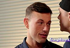 gay hunks at service station