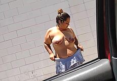 Holy Shit, This Busty Babe in Glasses Gets Her Pussy Pounded in the Cab!