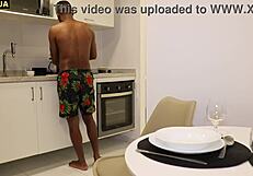 BDSM sex scene with latina college girl taking big black cock