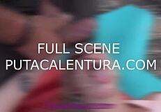 Two Hot Old Men Fucking Pretty Spanish Woman Outdoors