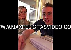 Annalisa Atomicblonde's First Casting Handjob on Bull Max Felicitas