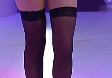 ana wongal shows off her natural tits in cute lingerie