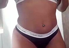 agatha carioca shows off while husband is in the room