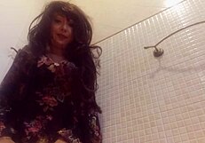 Monia whore sucks in theater upskirt