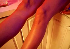 Hot Teen 18+ Plays in the Kitchen