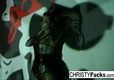 Hot Christy Mack plays with amazing ass and tight wet pussy