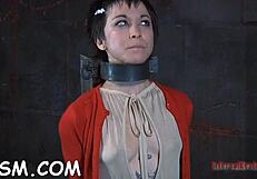 Masked Beauty's Exposed Cunt Takes Hardcore Pounding