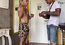 Brun�o Dotado Anal Assfucking Interracial Amateurs