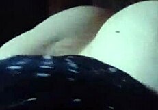 Fat guy gets intense blowjob and bareback creampie!