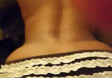 latina bent over on sofa for doggystyle pounding