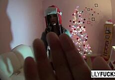 i can’t stop squirting during christmas with sexy lily!