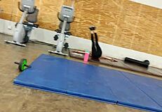 Asian in Tight Black Leggings at Gym